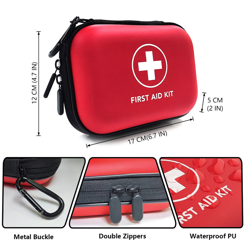 Kit de primeiros socorros médico de emergência portátil saco para uso doméstico, ao ar livre, viagens, equipamentos de acampamento, sobrevivência, 91pcs